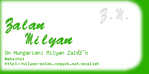 zalan milyan business card